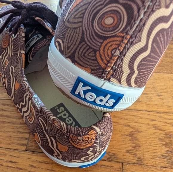 Keds Burgundy Pattern Champion Sneakers - Picture 7 of 7